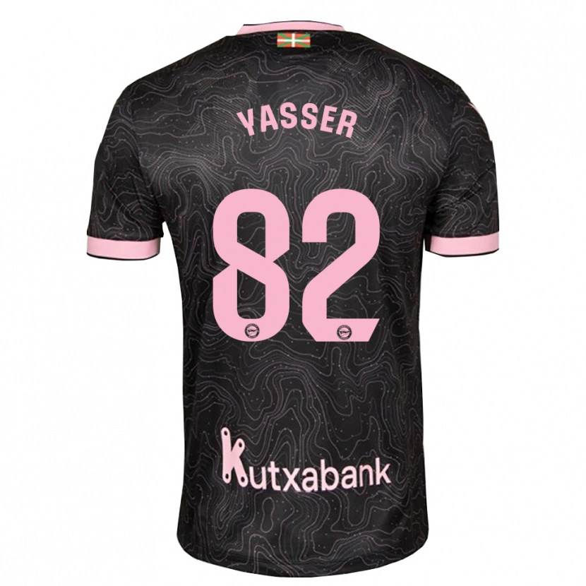 Danxen Kinderen Omar Yasser #82 Zwart Roze Uitshirt Uittenue 2026/27 T-Shirt België