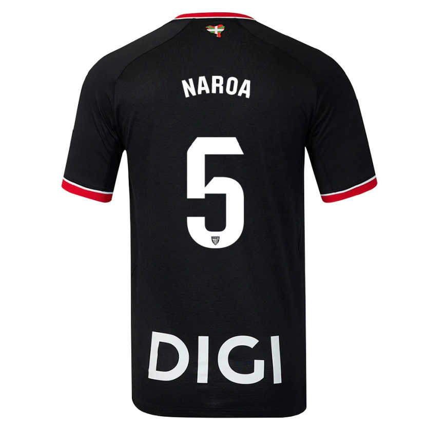 Danxen Kinderen Naroa #5 Zwart Wit Rood Uitshirt Uittenue 2026/27 T-Shirt België