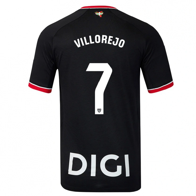 Danxen Kinderen Ardaitz Villorejo #7 Zwart Wit Rood Uitshirt Uittenue 2026/27 T-Shirt België