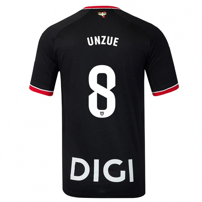 Danxen Kinderen Marta Unzué #8 Zwart Wit Rood Uitshirt Uittenue 2026/27 T-Shirt België