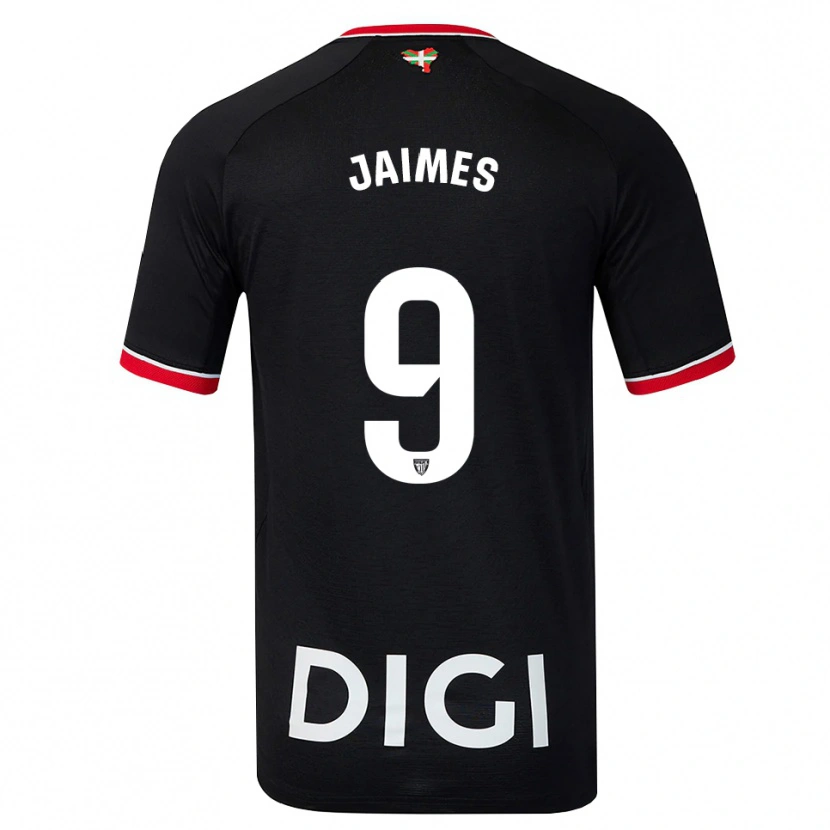 Danxen Kinderen Andrés Jaimes #9 Zwart Wit Rood Uitshirt Uittenue 2026/27 T-Shirt België