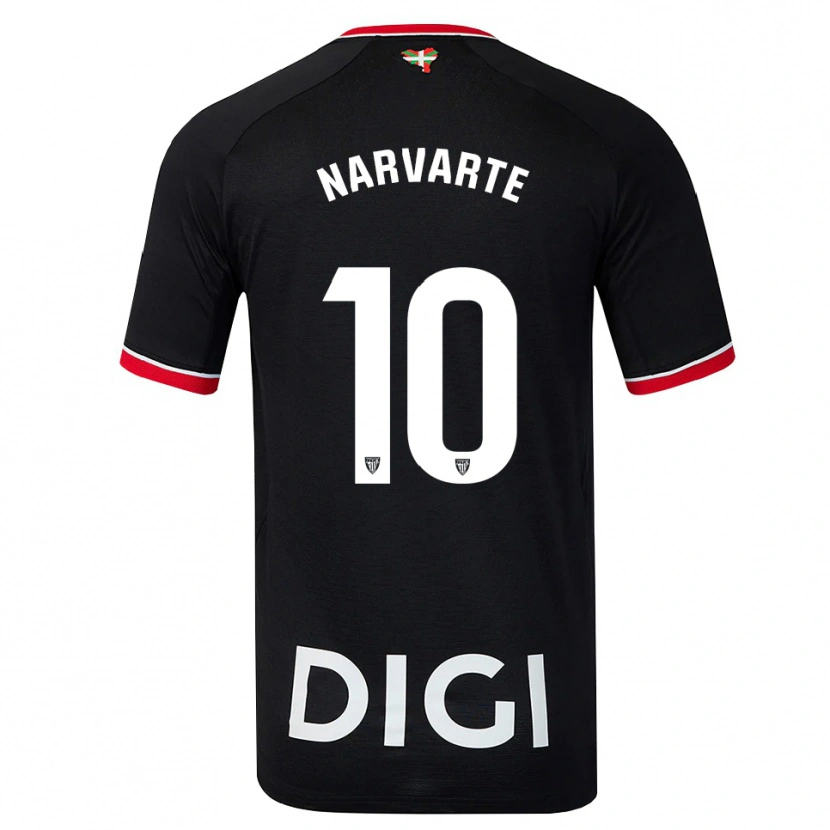 Danxen Kinderen Danel Narvarte #10 Zwart Wit Rood Uitshirt Uittenue 2026/27 T-Shirt België