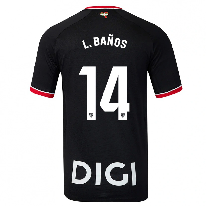 Danxen Kinderen Leire Baños Indakoetxea #14 Zwart Wit Rood Uitshirt Uittenue 2026/27 T-Shirt België