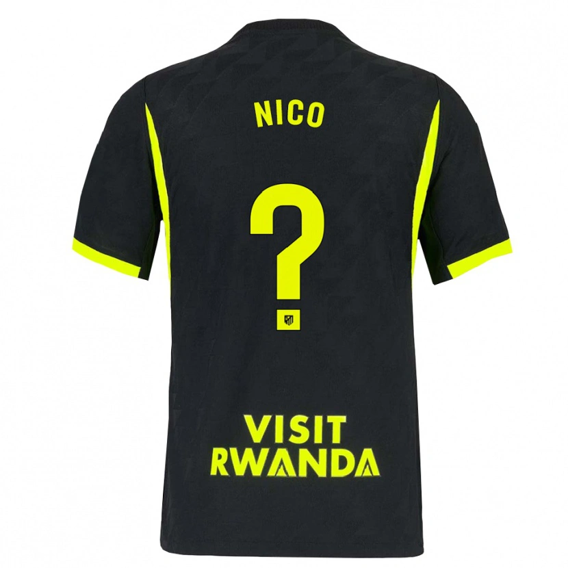 Danxen Kinderen Nico Fernández #0 Heldergroen Zwart Uitshirt Uittenue 2026/27 T-Shirt België