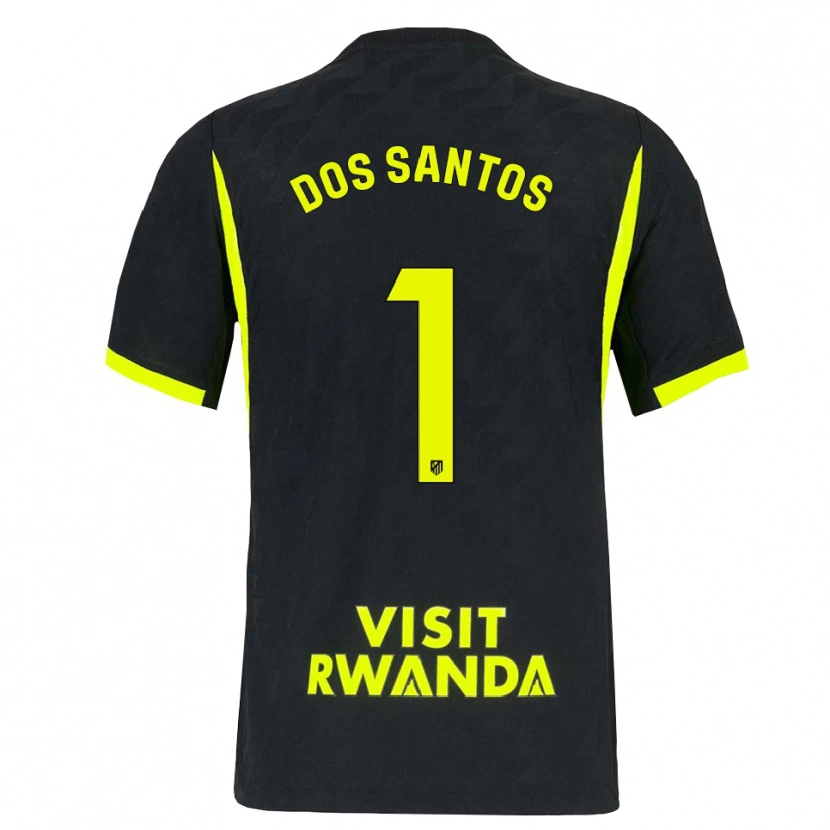 Danxen Kinderen Alex Dos Santos #1 Heldergroen Zwart Uitshirt Uittenue 2026/27 T-Shirt België