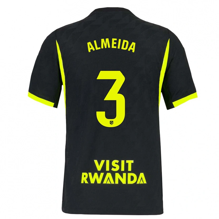 Danxen Kinderen Adrián Almeida #3 Heldergroen Zwart Uitshirt Uittenue 2026/27 T-Shirt België