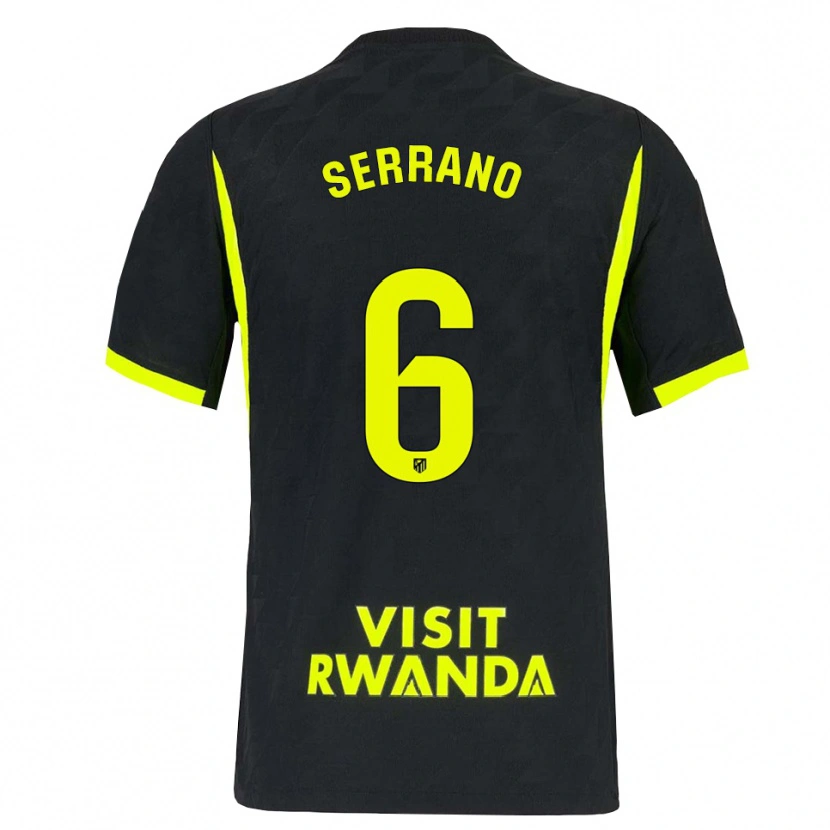Danxen Kinderen Javi Serrano #6 Heldergroen Zwart Uitshirt Uittenue 2026/27 T-Shirt België