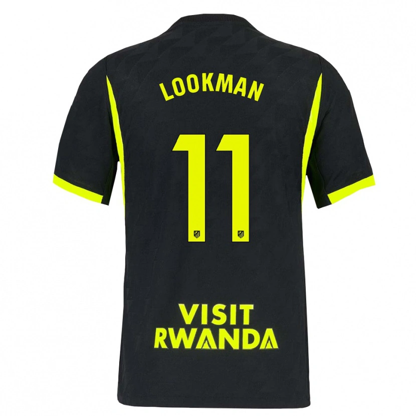 Danxen Kinderen Ademola Lookman #11 Heldergroen Zwart Uitshirt Uittenue 2026/27 T-Shirt België