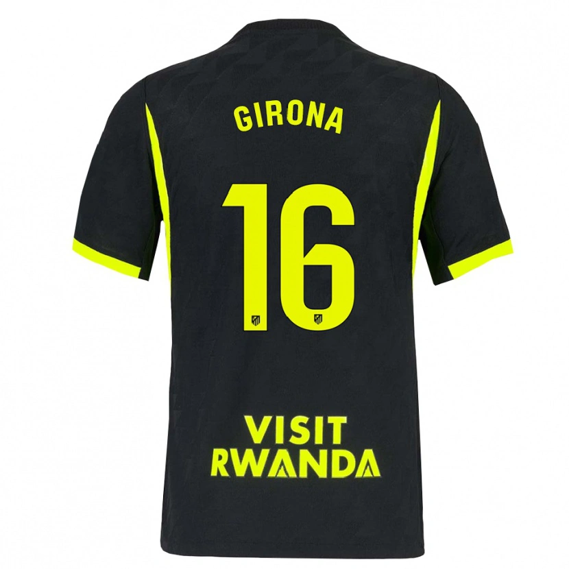 Danxen Kinderen Raúl Girona #16 Heldergroen Zwart Uitshirt Uittenue 2026/27 T-Shirt België