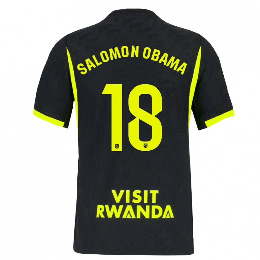 Danxen Kinderen Salomon Obama #18 Heldergroen Zwart Uitshirt Uittenue 2026/27 T-Shirt België