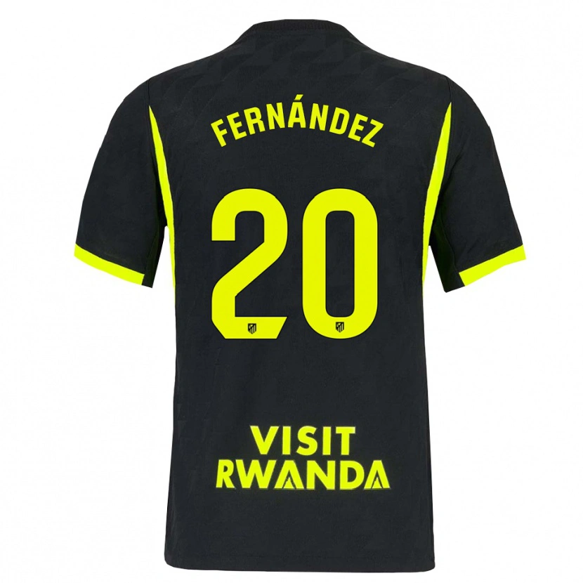 Danxen Kinderen Mattías Fernández #20 Heldergroen Zwart Uitshirt Uittenue 2026/27 T-Shirt België
