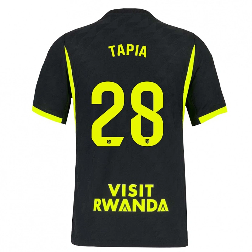 Danxen Kinderen Unai Tapia #28 Heldergroen Zwart Uitshirt Uittenue 2026/27 T-Shirt België