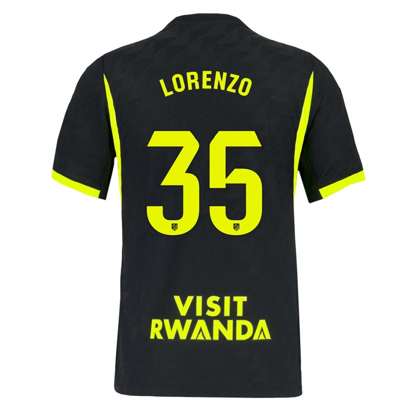 Danxen Kinderen Diego Lorenzo #35 Heldergroen Zwart Uitshirt Uittenue 2026/27 T-Shirt België