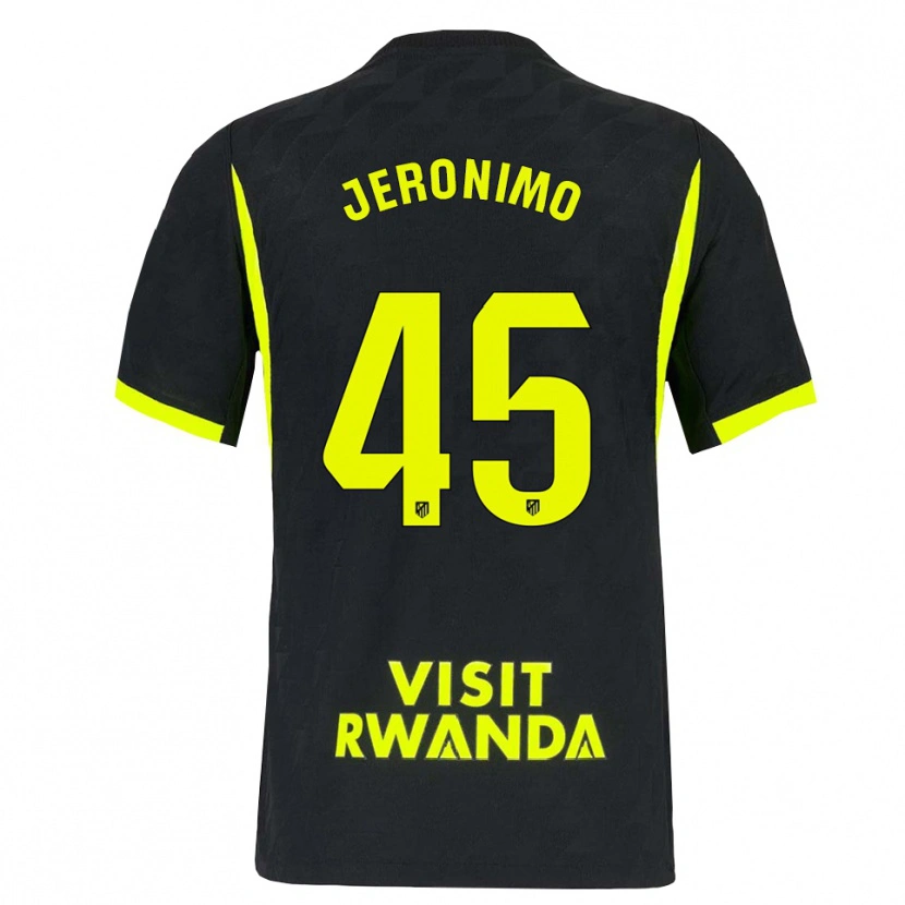 Danxen Kinderen Isaiah Jeronimo #45 Heldergroen Zwart Uitshirt Uittenue 2026/27 T-Shirt België