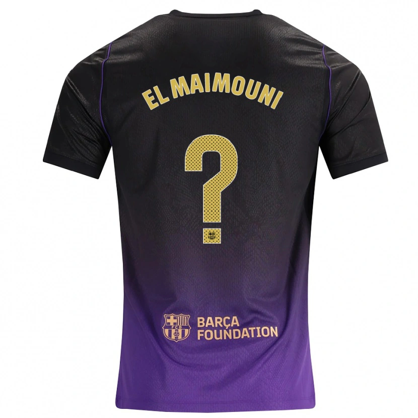 Danxen Kinderen Mahdi El Maimouni #0 Paars Geel Zwart Uitshirt Uittenue 2026/27 T-Shirt België