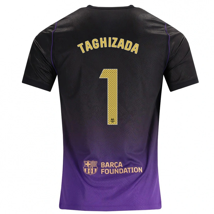 Danxen Kinderen Eldar Taghizada #1 Paars Geel Zwart Uitshirt Uittenue 2026/27 T-Shirt België
