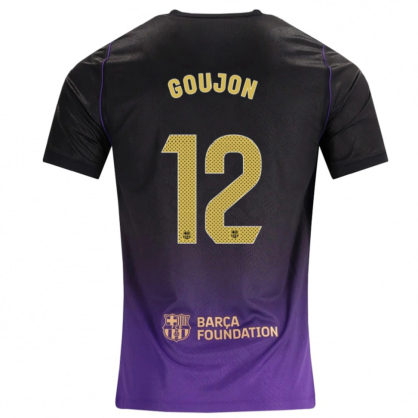 Danxen Kinderen Iker Goujon #12 Paars Geel Zwart Uitshirt Uittenue 2026/27 T-Shirt België