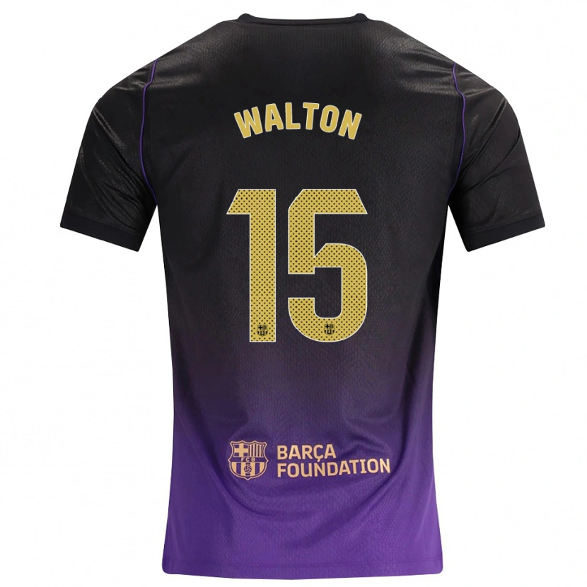 Danxen Kinderen Alex Walton #15 Paars Geel Zwart Uitshirt Uittenue 2026/27 T-Shirt België