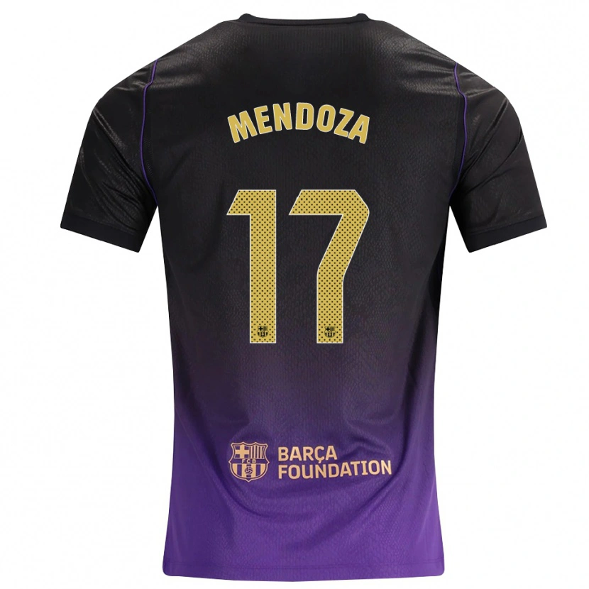 Danxen Kinderen Byron Mendoza #17 Paars Geel Zwart Uitshirt Uittenue 2026/27 T-Shirt België