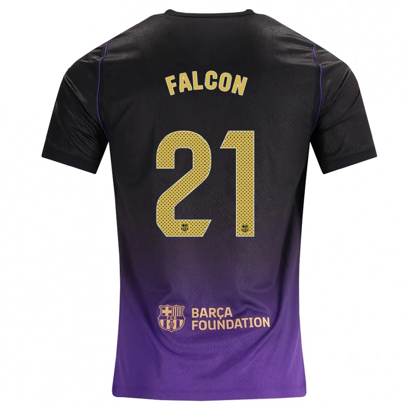 Danxen Kinderen Andrea Falcon #21 Paars Geel Zwart Uitshirt Uittenue 2026/27 T-Shirt België