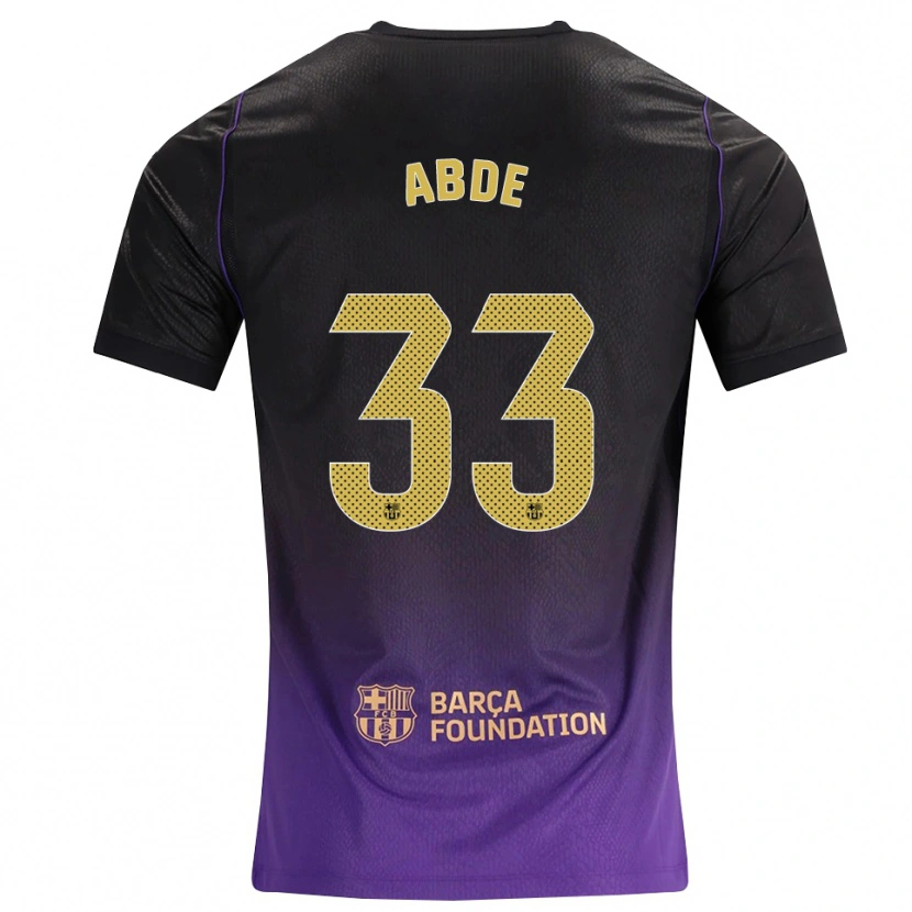 Danxen Kinderen Ez Abde #33 Paars Geel Zwart Uitshirt Uittenue 2026/27 T-Shirt België