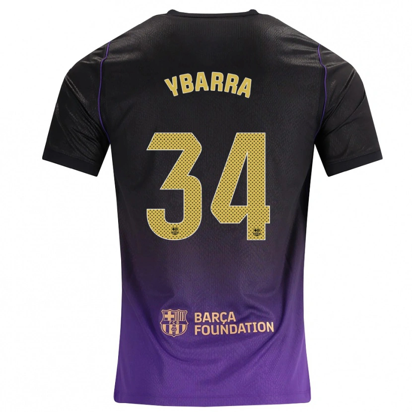Danxen Kinderen Juan Ybarra #34 Paars Geel Zwart Uitshirt Uittenue 2026/27 T-Shirt België