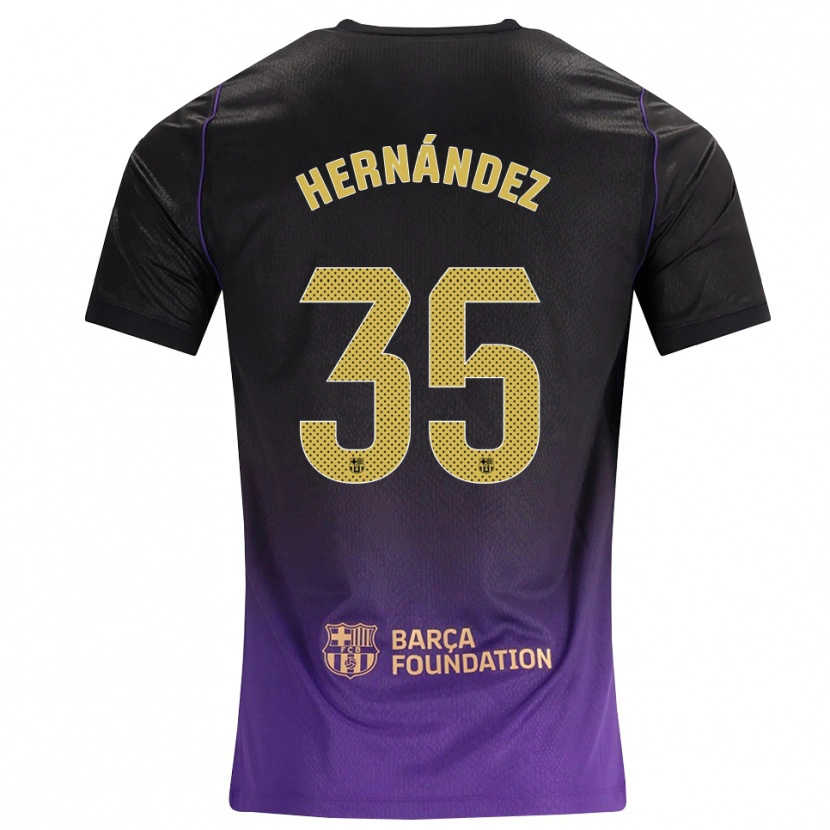 Danxen Kinderen Joni Hernández #35 Paars Geel Zwart Uitshirt Uittenue 2026/27 T-Shirt België