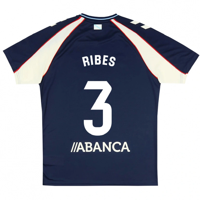 Danxen Kinderen Kike Ribes #3 Koninklijk Blauw Rood Wit Uitshirt Uittenue 2026/27 T-Shirt België