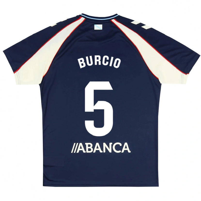 Danxen Kinderen Hugo Burcio #5 Koninklijk Blauw Rood Wit Uitshirt Uittenue 2026/27 T-Shirt België