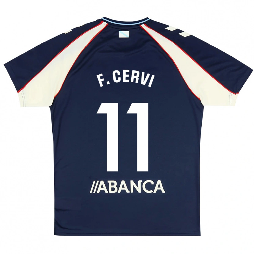 Danxen Kinderen Franco Cervi #11 Koninklijk Blauw Rood Wit Uitshirt Uittenue 2026/27 T-Shirt België