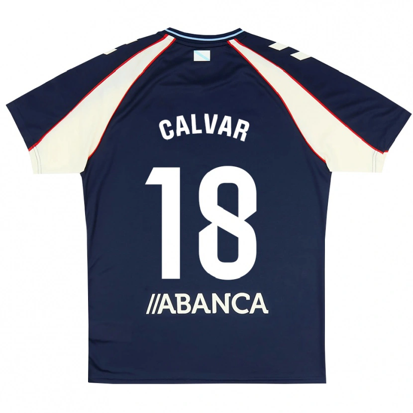 Danxen Kinderen María Calvar #18 Koninklijk Blauw Rood Wit Uitshirt Uittenue 2026/27 T-Shirt België