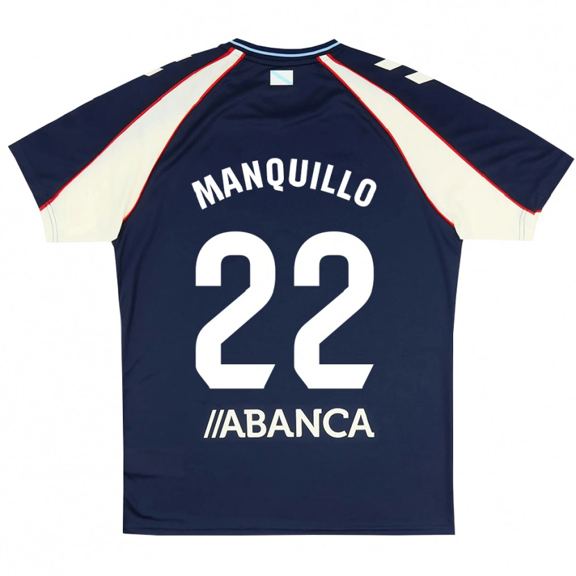 Danxen Kinderen Javier Manquillo #22 Koninklijk Blauw Rood Wit Uitshirt Uittenue 2026/27 T-Shirt België