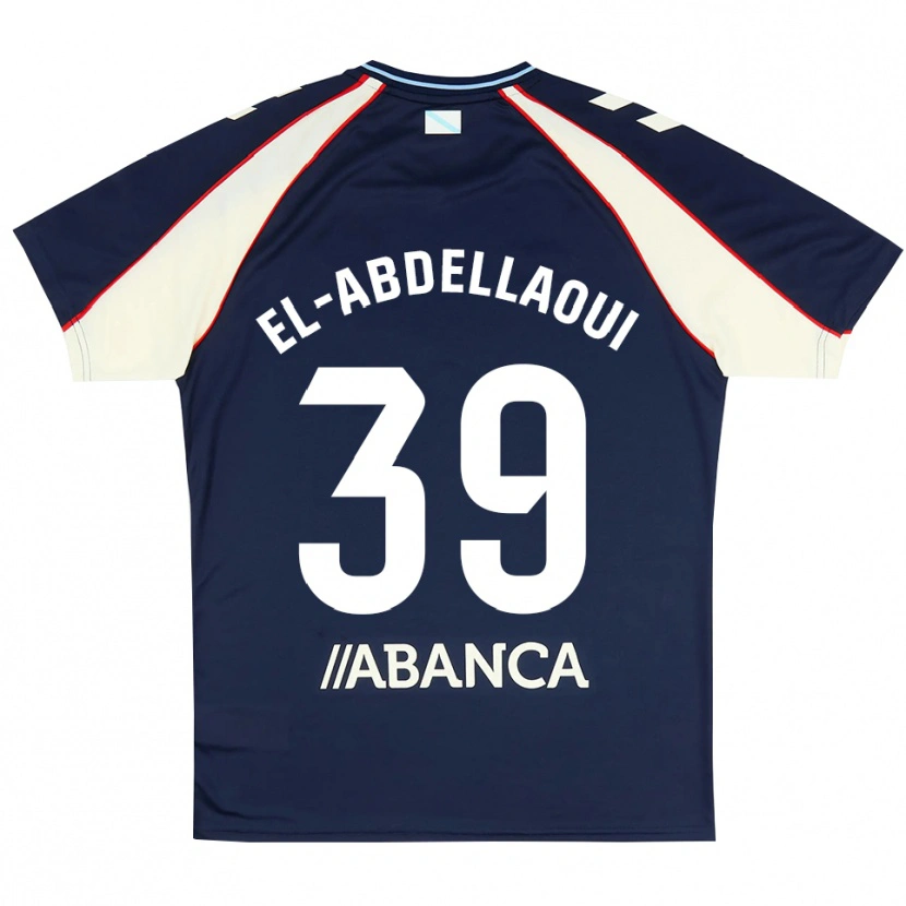 Danxen Kinderen Jones El-Abdellaoui #39 Koninklijk Blauw Rood Wit Uitshirt Uittenue 2026/27 T-Shirt België