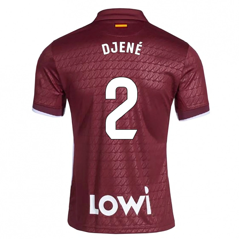 Danxen Kinderen Dakonam Djené #2 Donkerrood Wit Uitshirt Uittenue 2026/27 T-Shirt België