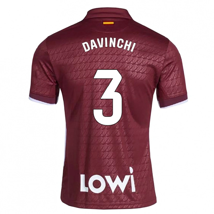 Danxen Kinderen David Cordón Mancha #3 Donkerrood Wit Uitshirt Uittenue 2026/27 T-Shirt België