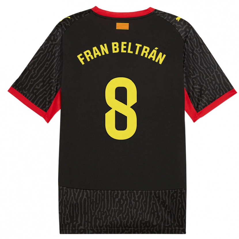 Danxen Kinderen Fran Beltrán #8 Zwart Geel Rood Uitshirt Uittenue 2026/27 T-Shirt België