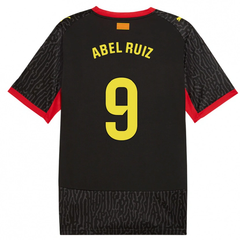 Danxen Kinderen Abel Ruiz #9 Zwart Geel Rood Uitshirt Uittenue 2026/27 T-Shirt België