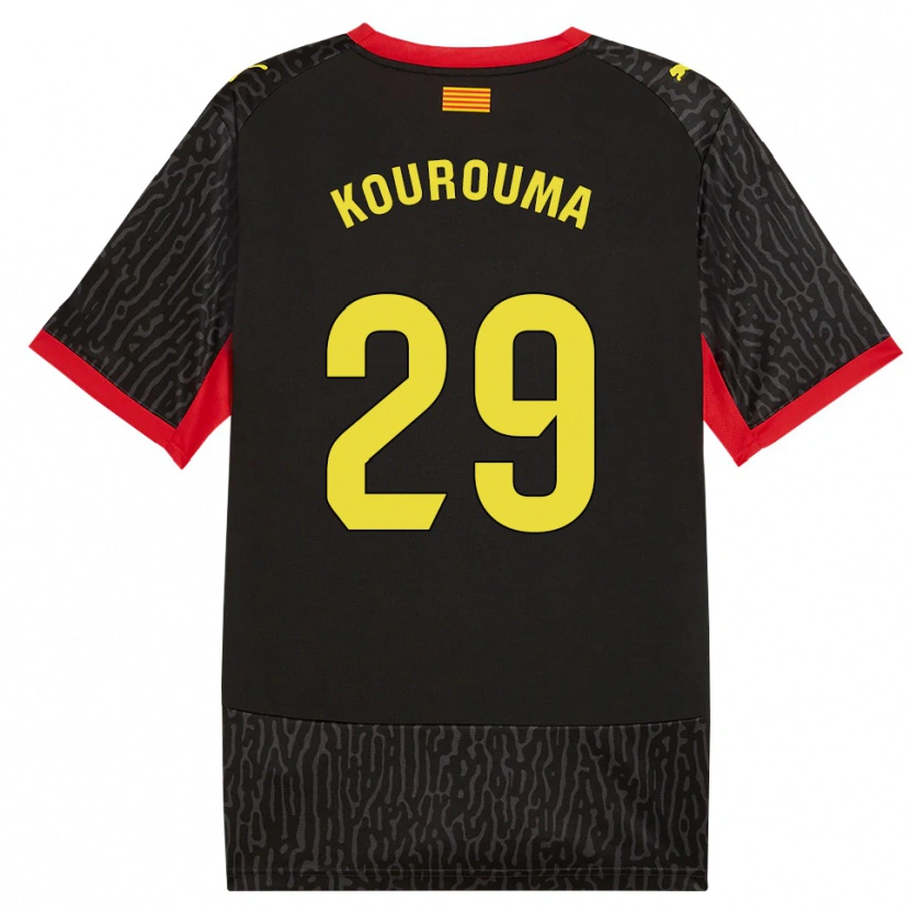 Danxen Kinderen Lass Kourouma #29 Zwart Geel Rood Uitshirt Uittenue 2026/27 T-Shirt België