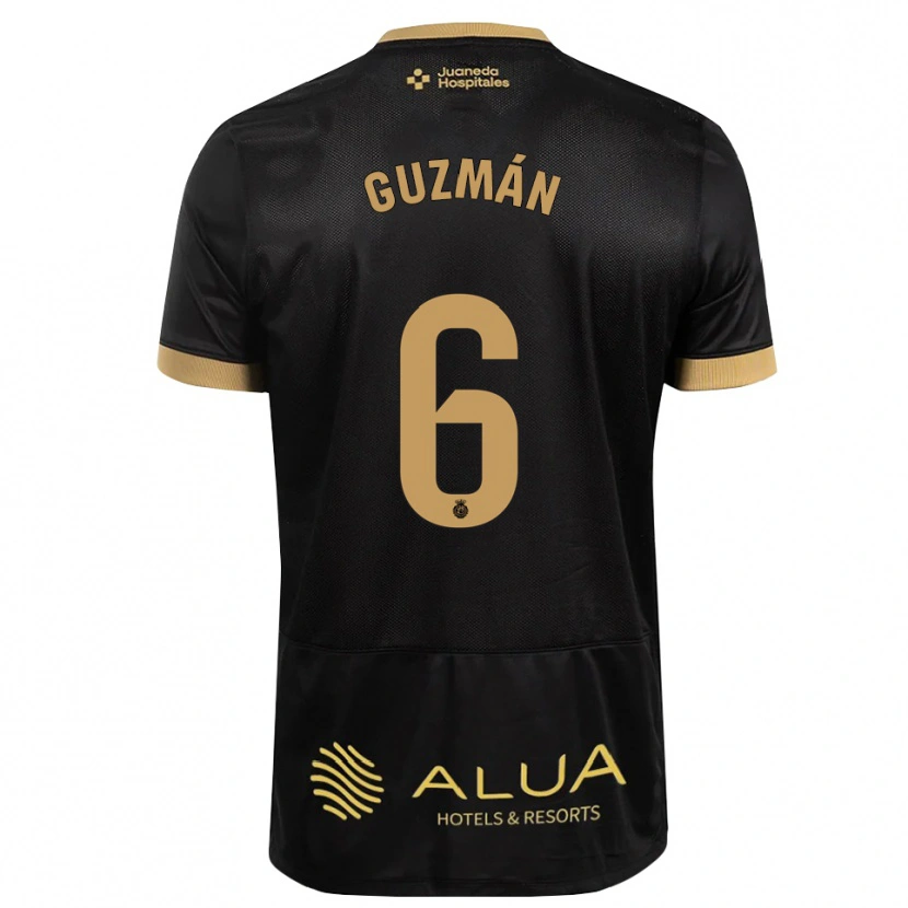 Danxen Kinderen Samuel Guzmán #6 Zwart Zandbruin Zwaar Hout Uitshirt Uittenue 2026/27 T-Shirt België