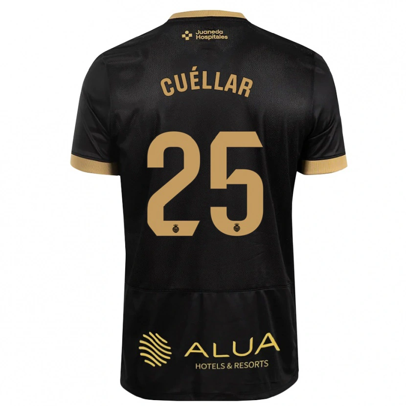 Danxen Kinderen Iván Cuéllar #25 Zwart Zandbruin Zwaar Hout Uitshirt Uittenue 2026/27 T-Shirt België