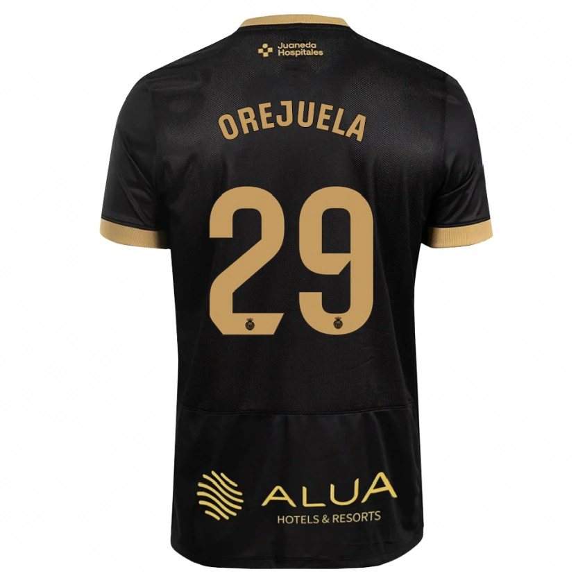 Danxen Kinderen Luis Orejuela #29 Zwart Zandbruin Zwaar Hout Uitshirt Uittenue 2026/27 T-Shirt België
