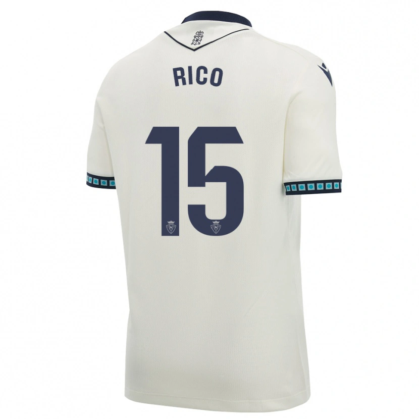 Danxen Kinderen Diego Rico #15 Wit Zwart Licht Hemelsblauw Uitshirt Uittenue 2026/27 T-Shirt België