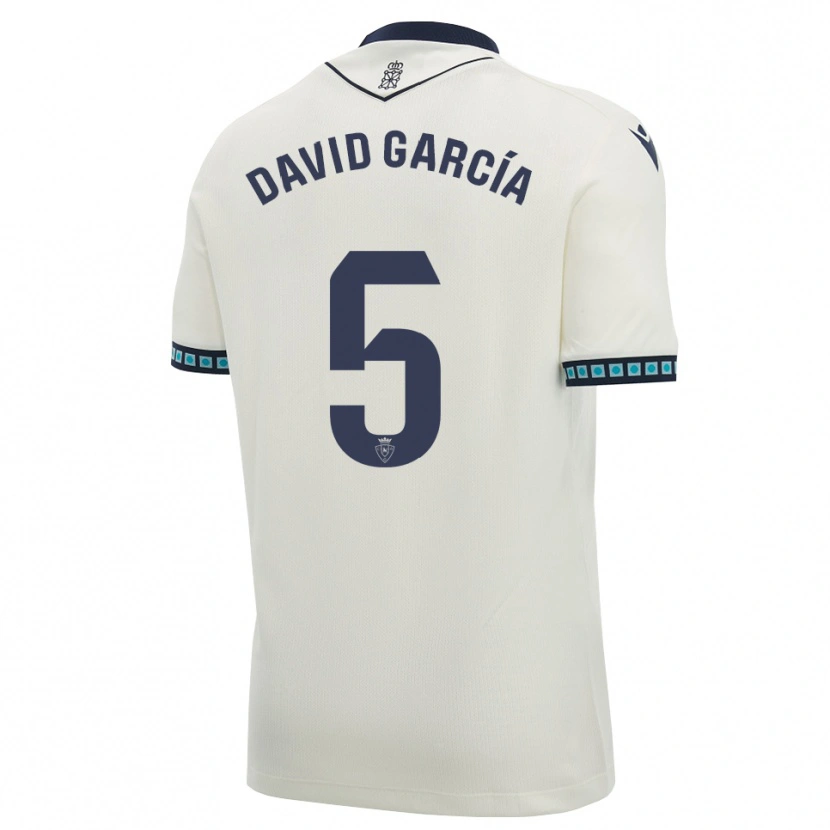 Danxen Kinderen David García #5 Wit Zwart Licht Hemelsblauw Uitshirt Uittenue 2026/27 T-Shirt België