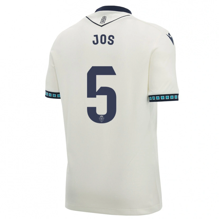 Danxen Kinderen Josune Urdaniz Maurin #5 Wit Zwart Licht Hemelsblauw Uitshirt Uittenue 2026/27 T-Shirt België