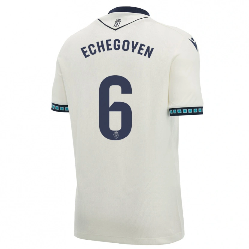 Danxen Kinderen Mauro Echegoyen #6 Wit Zwart Licht Hemelsblauw Uitshirt Uittenue 2026/27 T-Shirt België