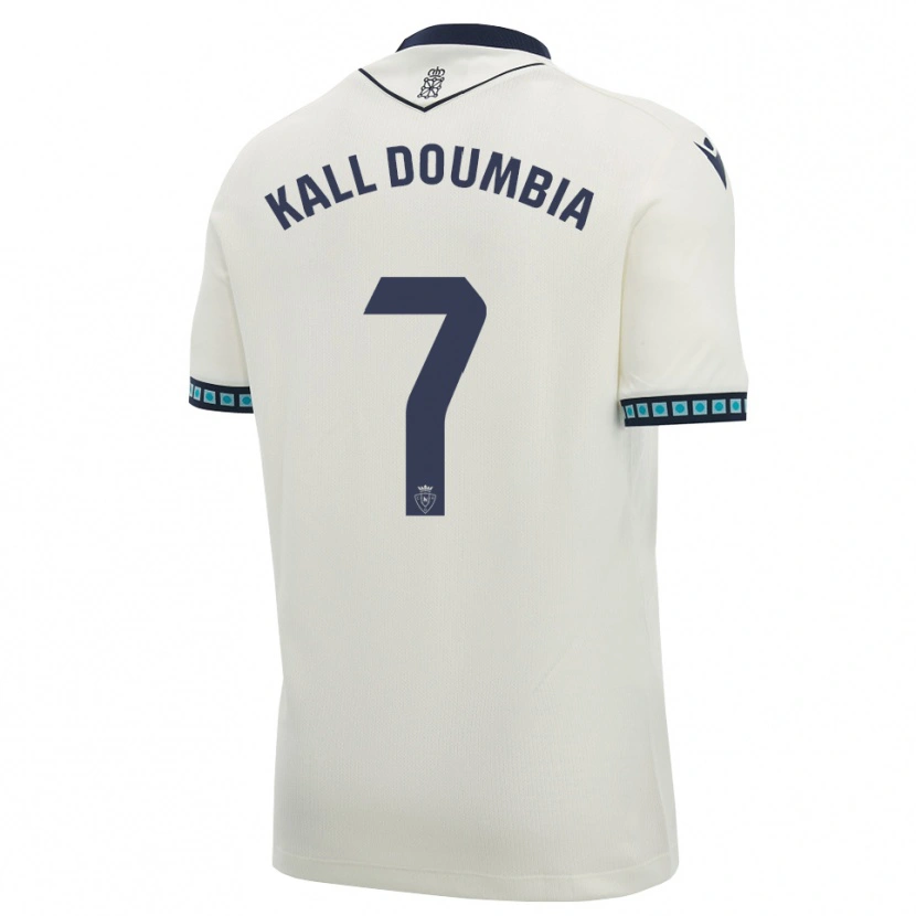 Danxen Kinderen Aly Kall Doumbia #7 Wit Zwart Licht Hemelsblauw Uitshirt Uittenue 2026/27 T-Shirt België