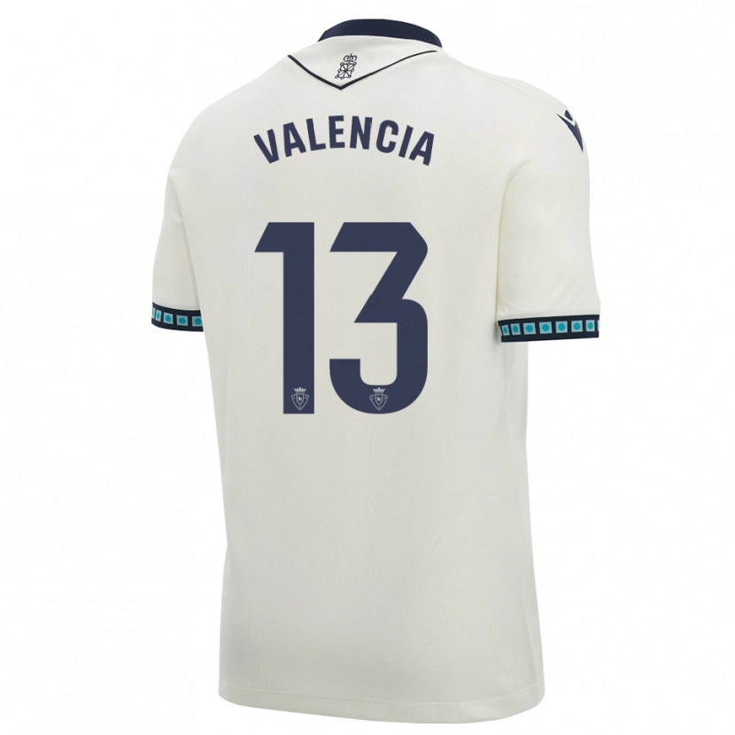 Danxen Kinderen Pablo Valencia #13 Wit Zwart Licht Hemelsblauw Uitshirt Uittenue 2026/27 T-Shirt België