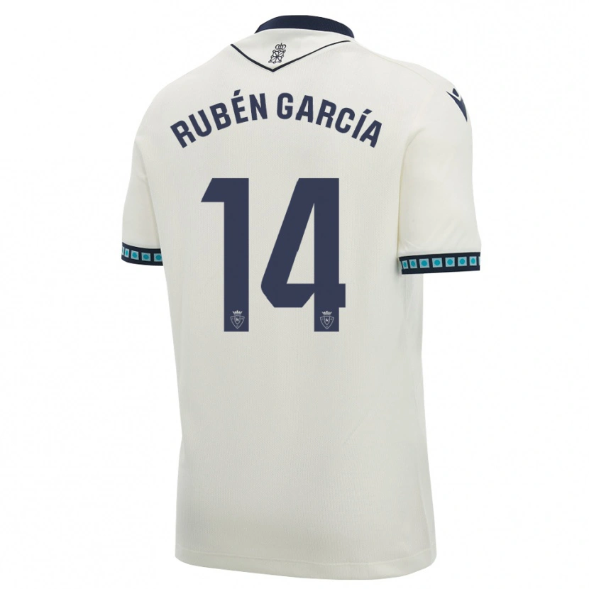 Danxen Kinderen Rubén García #14 Wit Zwart Licht Hemelsblauw Uitshirt Uittenue 2026/27 T-Shirt België