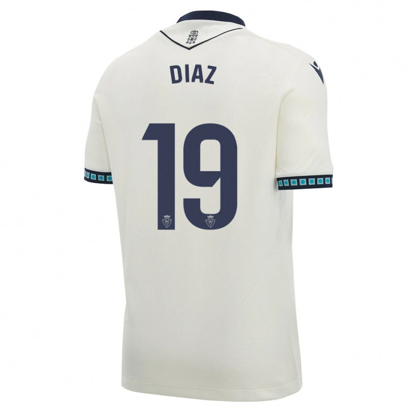 Danxen Kinderen Lucas Diaz #19 Wit Zwart Licht Hemelsblauw Uitshirt Uittenue 2026/27 T-Shirt België