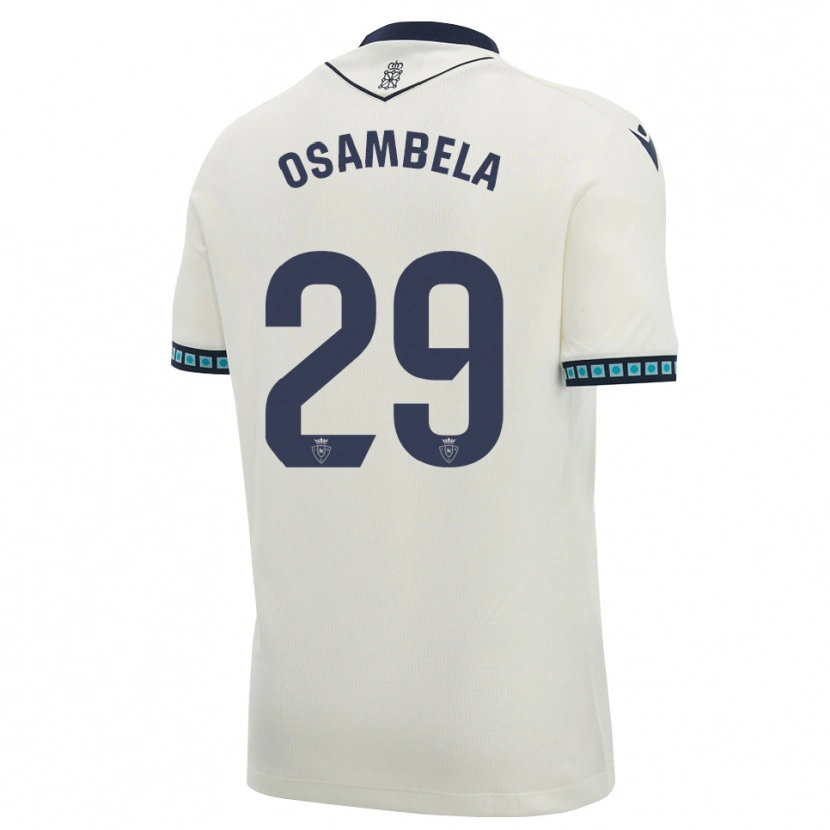 Danxen Kinderen Asier Osambela #29 Wit Zwart Licht Hemelsblauw Uitshirt Uittenue 2026/27 T-Shirt België